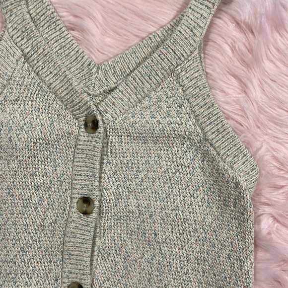 Madewell Rainbow Marled Wakefield Button-Front Sweater Tank - Picture 6 of 10